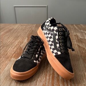 Vans Old Skool Jacquard Gum Black/Turtledove, Unisex-Men's US 7.5 Women's US 9